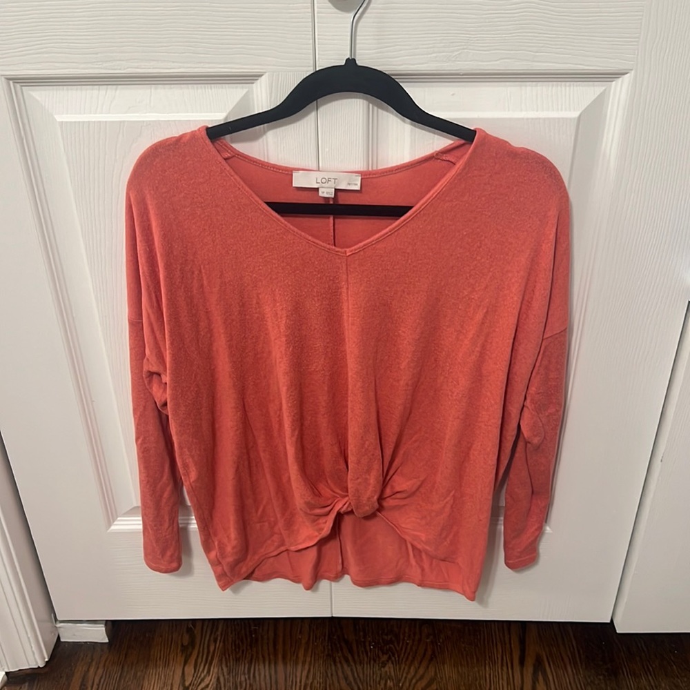 Loft Twist Front Sweater